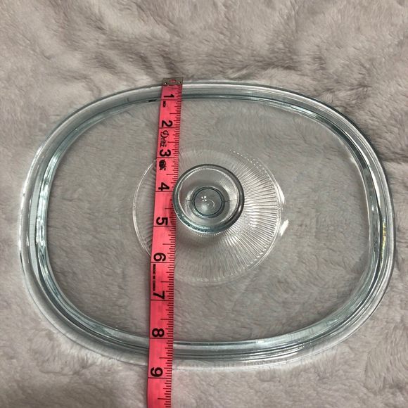 Pyrex Glass Lid Blue Hue 11 inch - Picture 6 of 6